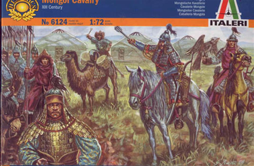 Italeri 6124 Mongol Cavalry Plastic Figure Set 1/72