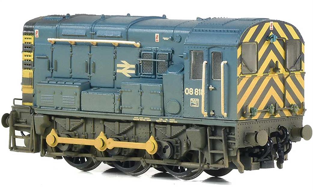 Graham Farish N 371-015DSF BR 08818 Class 08 0-6-0 Diesel Shunter BR Blue Wasp Stripes DCC Sound