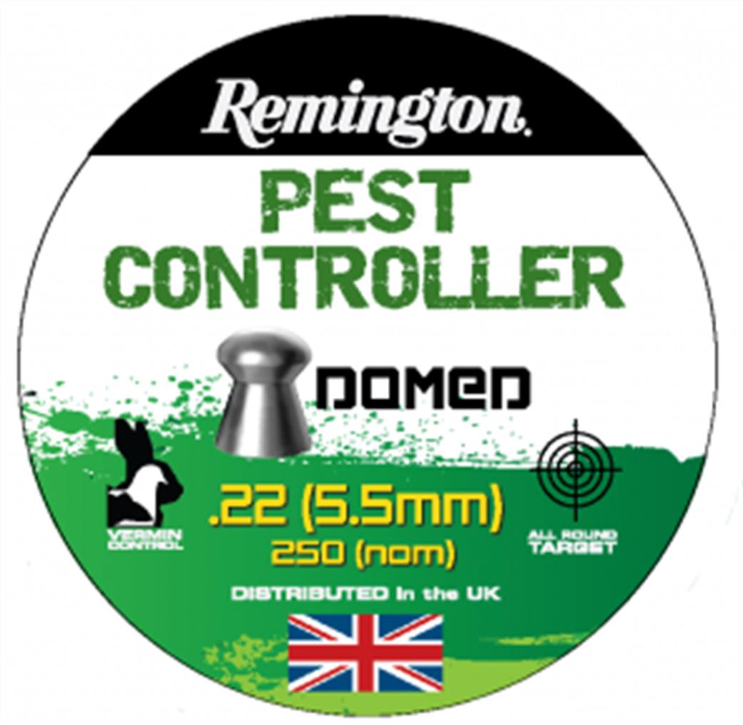 Remington  REMUKPESTD22 Pest Controller Domed .22 Pointed Airgun Pellets Pot of 250