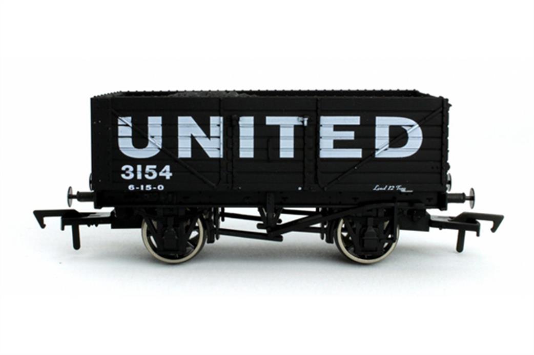 Dapol OO 4F-071-142 United 7 Plank Open Coal Wagon 3154