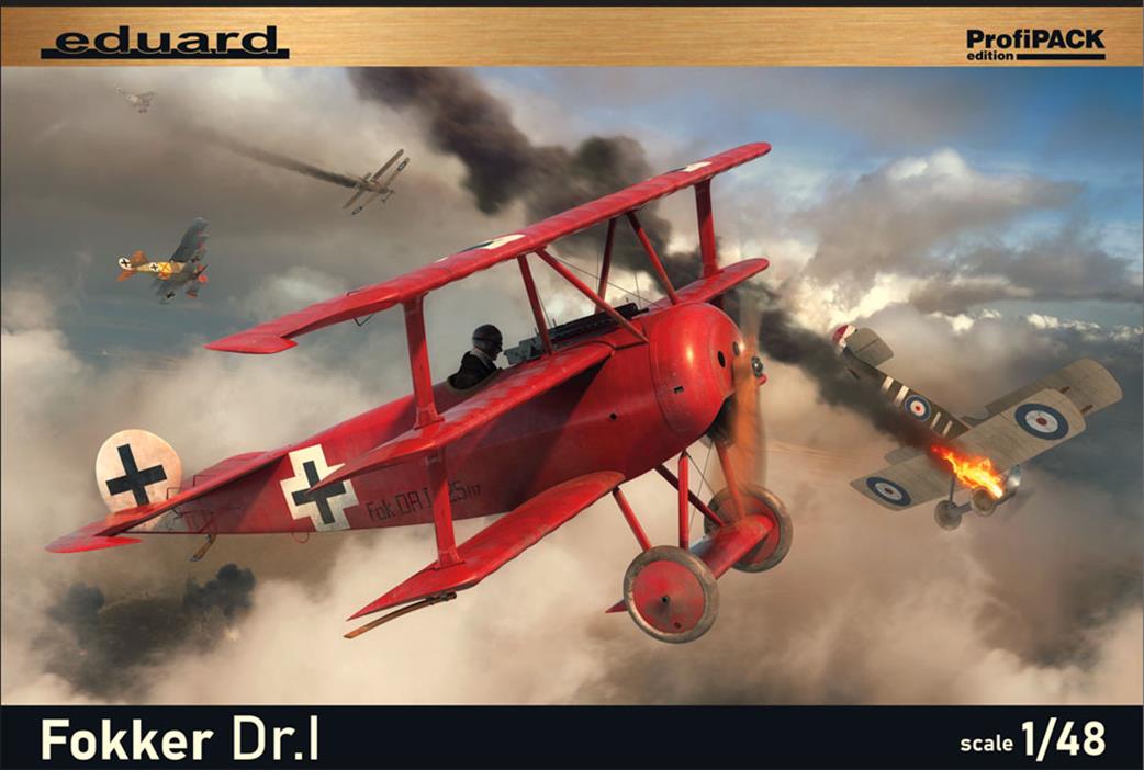 Eduard 1/48 8162 Fokker Dr1 German WW1 Profipak Fighter Plane Kit