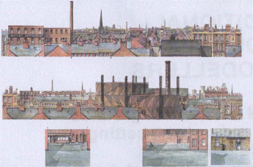 Townscene OO BS2 Town Roofscape Gasworks