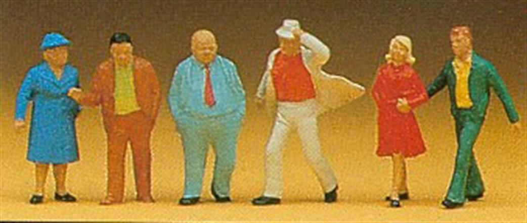 Preiser 14124 Passers By Pack of 6 Figures 1/87