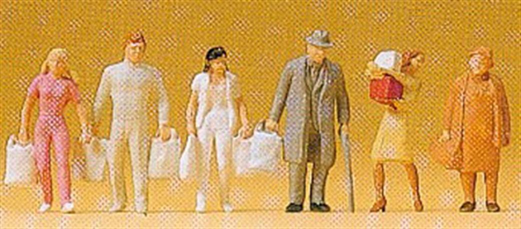 Preiser 1/87 14136 People Shoping Piece 6 Figure Set