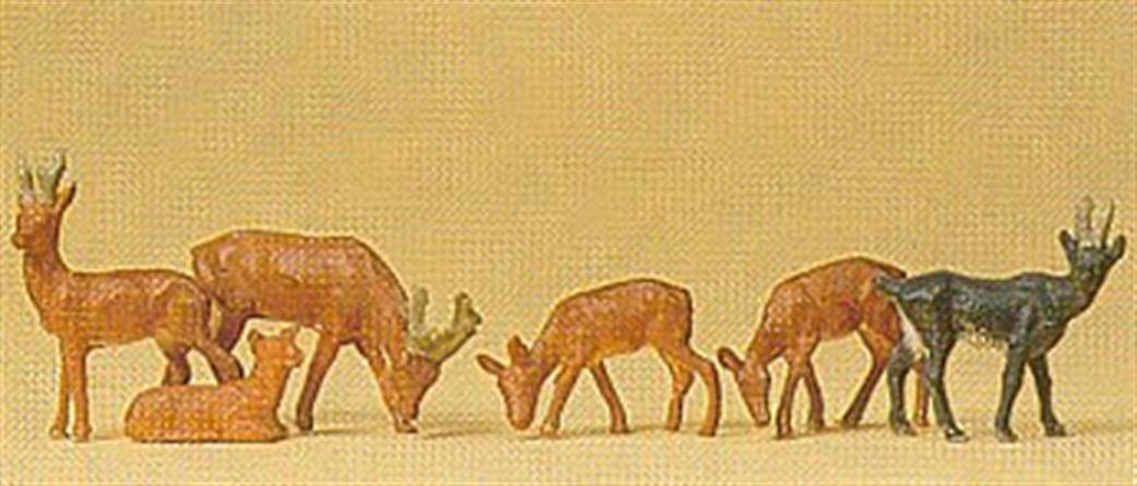 Preiser 14178 Pack of 6 Reindeer 1/87
