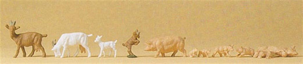 Preiser 1/87 14162 Pack of Goats & Pigs