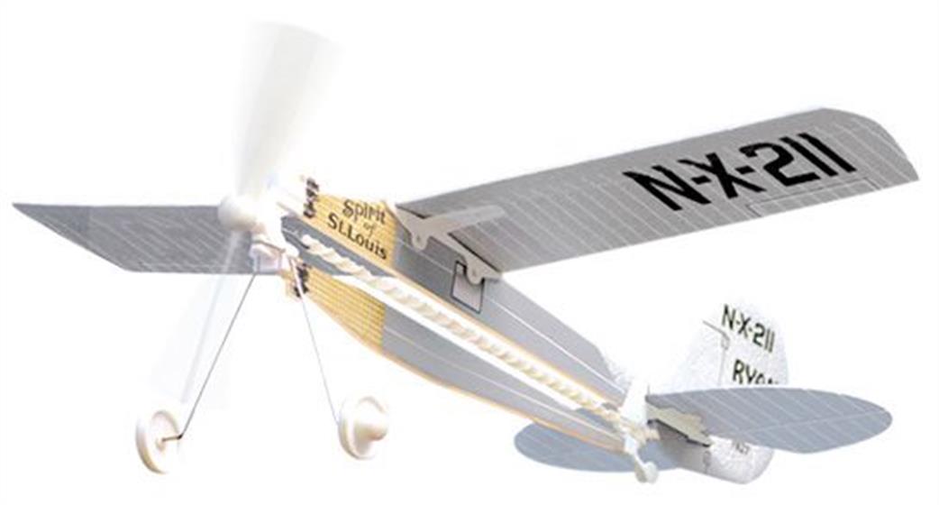 Lyonaeec  H1 Charles Lindberghs' Spirit of St Louis Rubber Band Powered Plane
