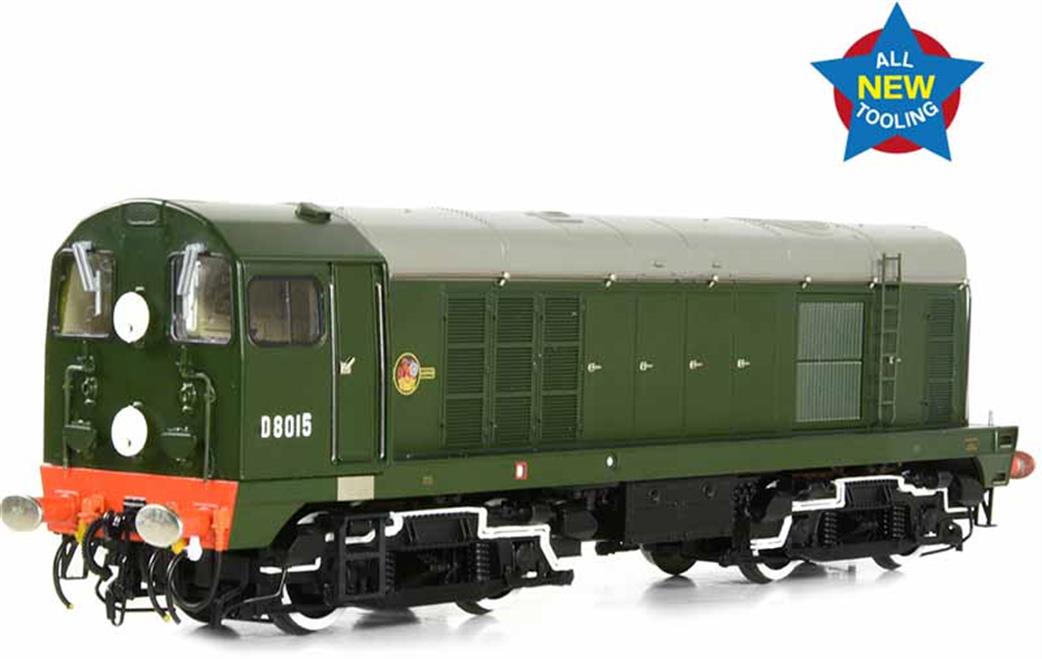 Bachmann OO 35-351 BR D8015 EE type 1 Bo-Bo Class 20 Diesel BR Green Late Crest