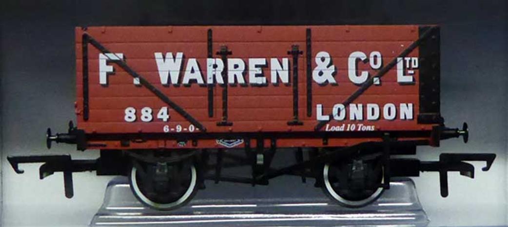 Oxford Rail OO OR76MW7007 F Warren & Co, London 7 Plank Open Coal Wagon