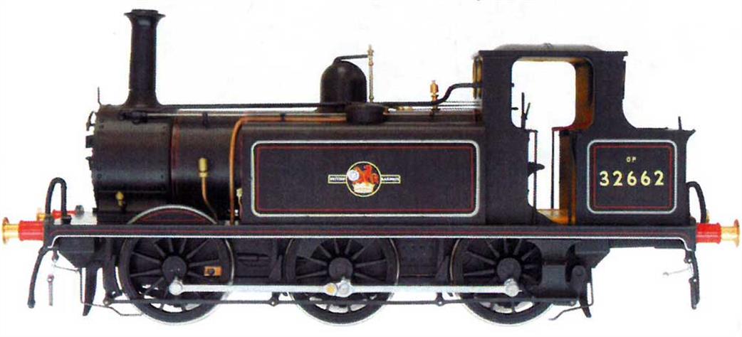 Dapol O Gauge 7S-010-018 BR 32662 A1X Class Terrier 0-6-0T BR Lined Black Late Crest