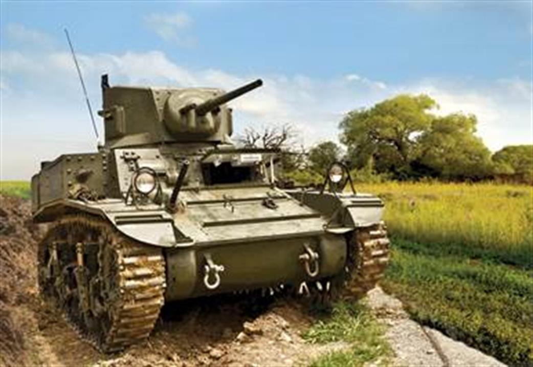 Zvezda 1/100 6265 US Stuart Light Tank Model for Art of Tactics