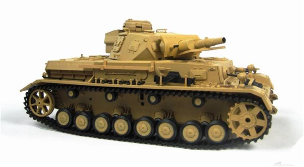 Heng Long 1/16 HLG3858-1U German DAK Panzer iv PZKPFW.IV Tank RTR with smoke & sound