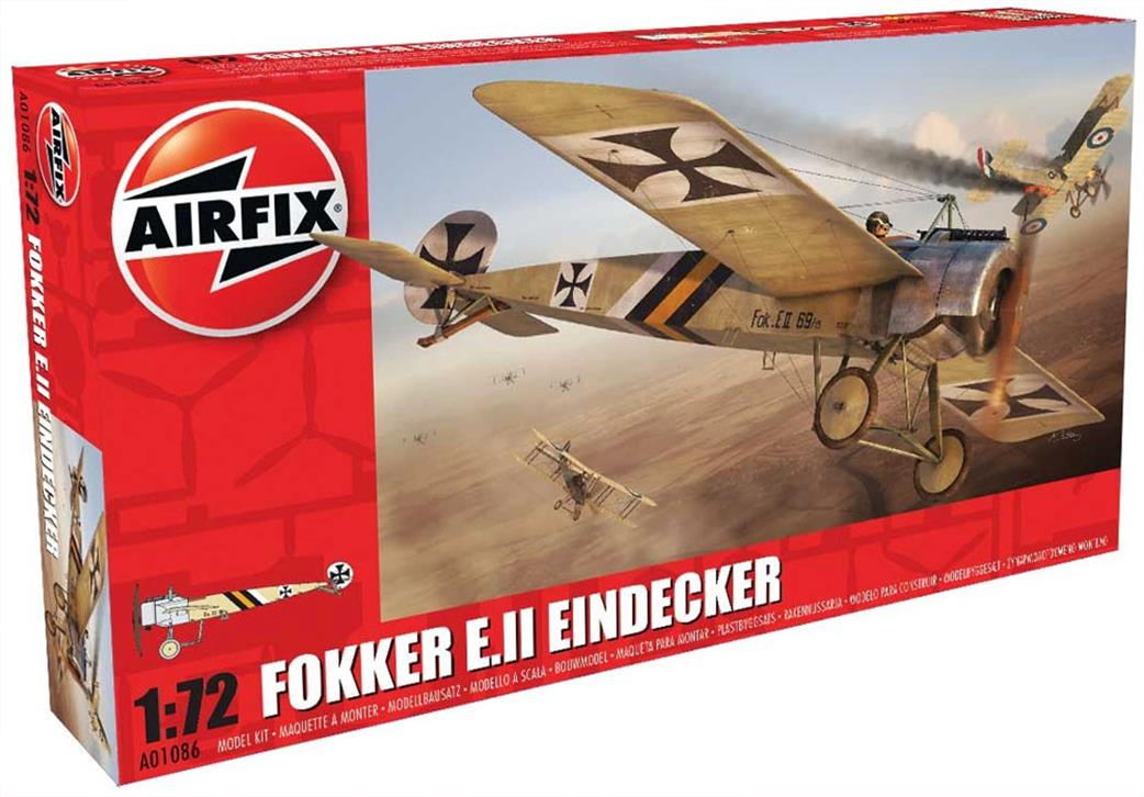 Airfix 1/72 A01086 Fokker EII Eindecker World War 1 Fighter Kit