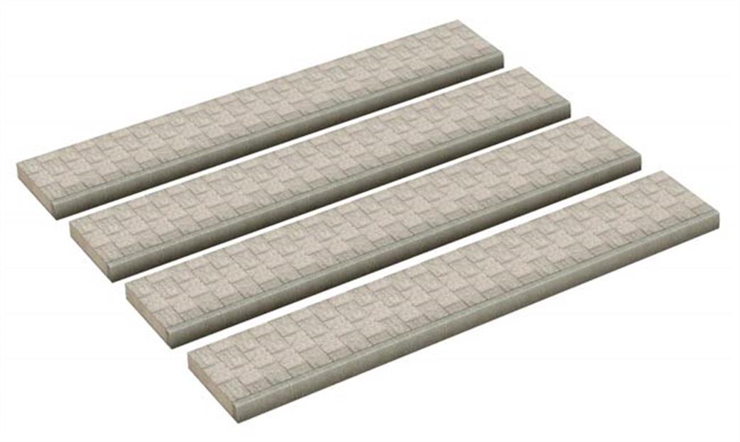Bachmann OO 44-563 Scenecraft Straight Pavements Pack of 4