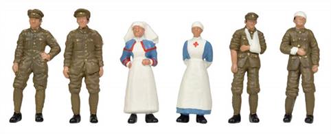 Bachmann OO WW1 Medical Staff and Soldiers 36-409WW1 Medical Staff and Soldiers
