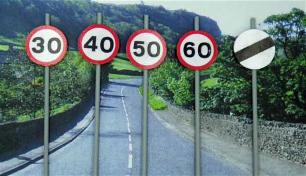Ancorton Models OO OOSL1 Speed Limit Signs