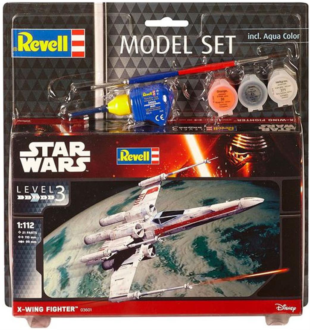 Revell 63601 X-wing Fighter Star Wars Starter Set 1/112
