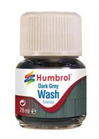 Humbrol Dark Grey Enamel Wash 28ml Bottle AV0204