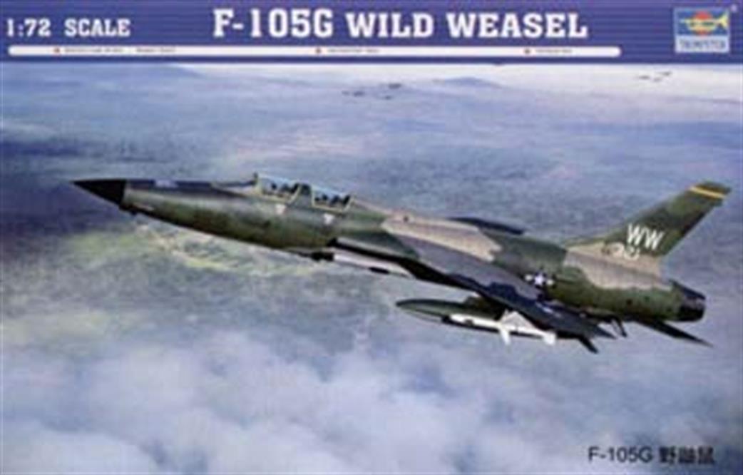 Trumpeter 1/72 01618 F-105G Wild Weasel American 1960's Fighter Bomber