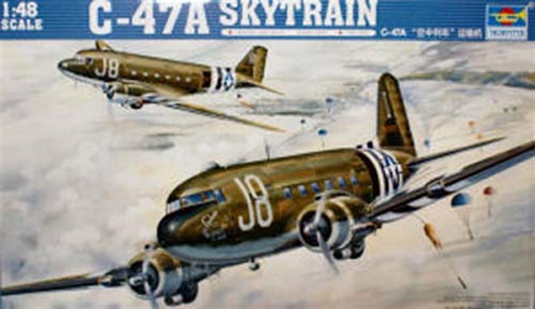 Trumpeter 1/48 02828 C-47A Skytrain US WW2 Transport Aircraft