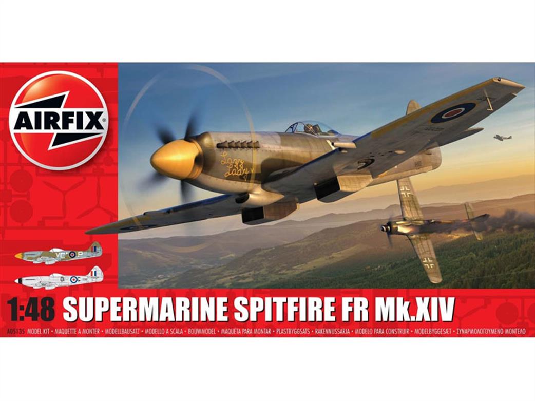 Airfix A05135 Supermarine Spitfire XIV Fighter Aircraft Kit 1/48