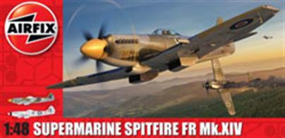 Airfix A50135 1/48th Supermarine Spitfire XIV Fighter Aircraft KitThis Airfix A05135 Supermarine Spitfire XIV Fighter is a superb 1:48 scale model kit and with over 100 parts it is sure to delight.Number of Parts 118    Length 206mm    Width 209mm