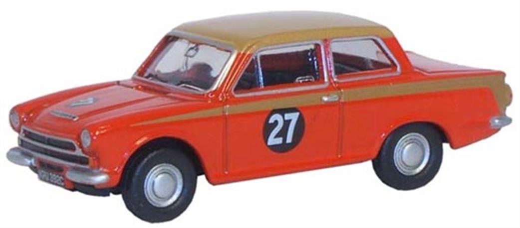 Oxford Diecast 1/76 76COR1004 Red/Gold Racing Ford Cortina MkI