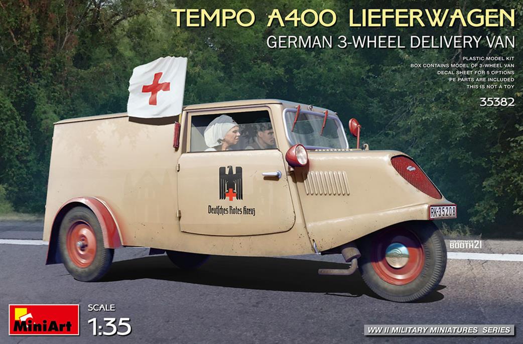 MiniArt 1/35 35382 Tempo A400 Lieferwagen Plastic Kit