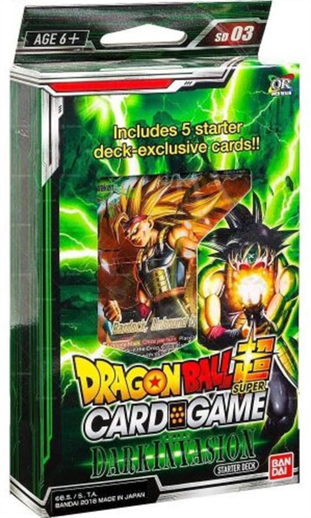 Bandai  SD03 Dragonball SCG Dark Invasion Starter Deck