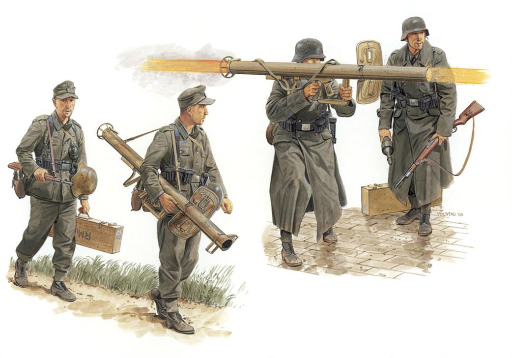 Dragon Models 1/35 6374 German Antitank Team c/w Panzerschreck Gen 2 4 piece Figure Set