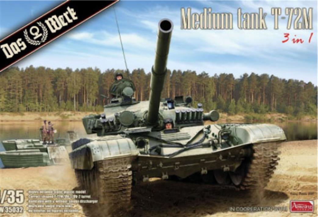 Das Werk  DW35032 T-72M Russian Medium Tank Plastic Kit