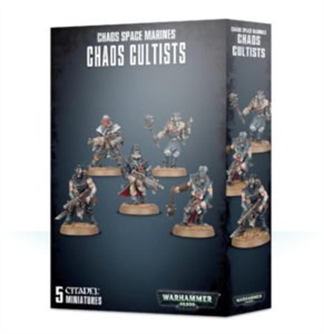 Games Workshop 28mm 35-34 Snap-fit Chaos Cultists little Box