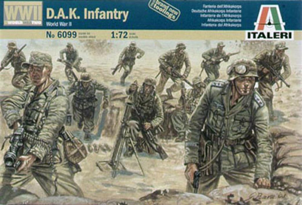Italeri 1/72 6099 WW2 German Afrika Korps Infantry DAK