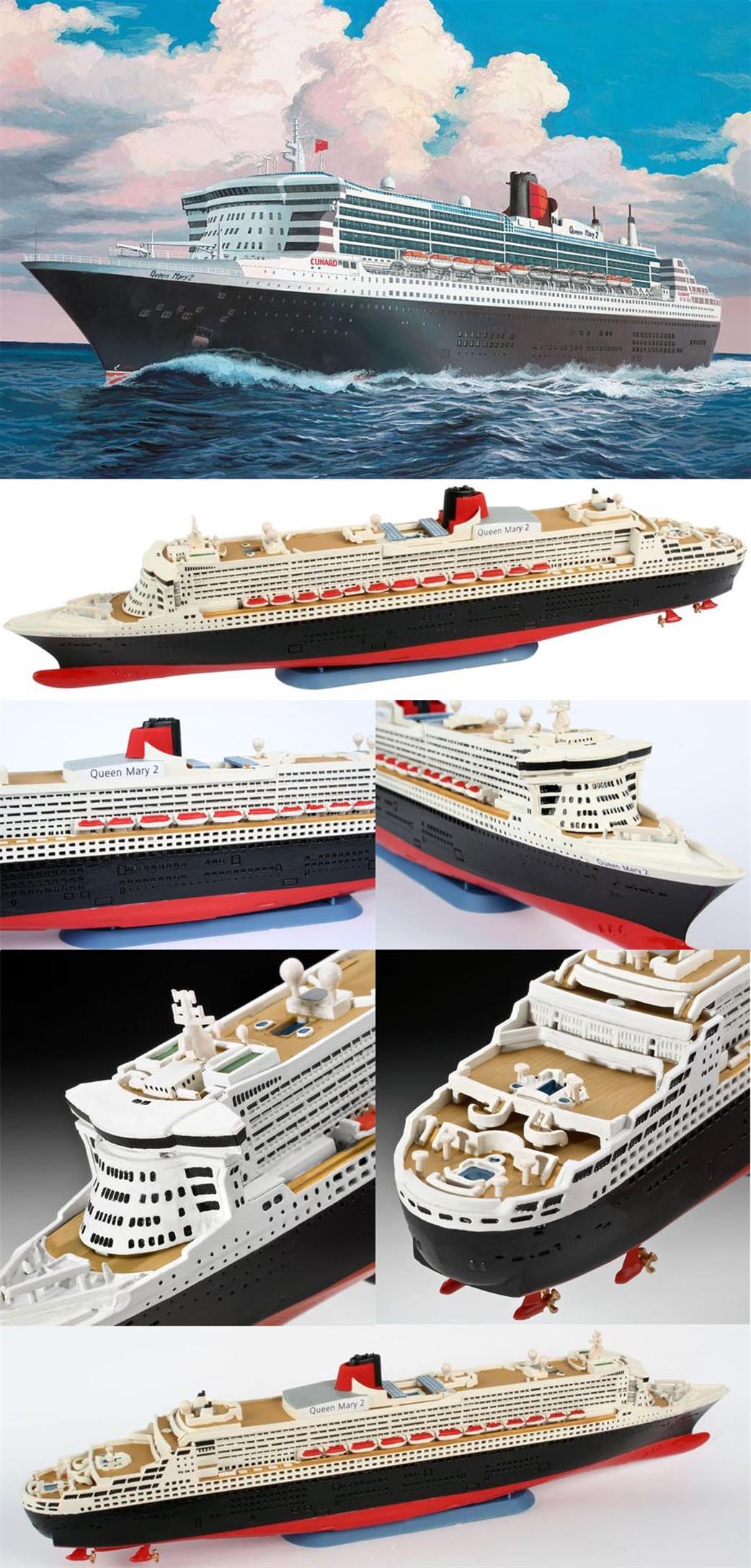 Revell 05808 Queen Mary 2 Ocean Liner Kit 1/1200