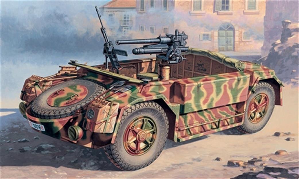 Italeri 1/72 7053 Italian Armoured Car AB42 Plastic  Kit