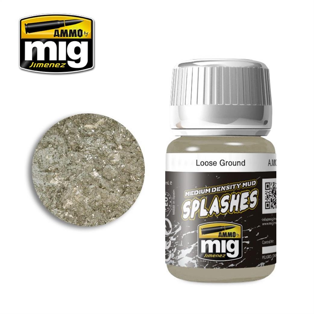 Ammo of Mig Jimenez  A.MIG-1752 Loose Ground Enamel Splashed Soil Medium 35ml