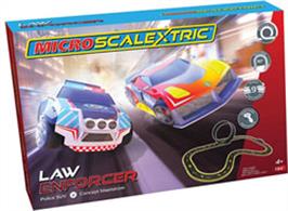 The police SUV is on the hunt for the futuristic fantasy style car - will they be able to catch up? With strong magnets in the crash resistant cars, and an easy to assemble loop-the-loop and half pipe, this set is the ideal gift for the younger racer.