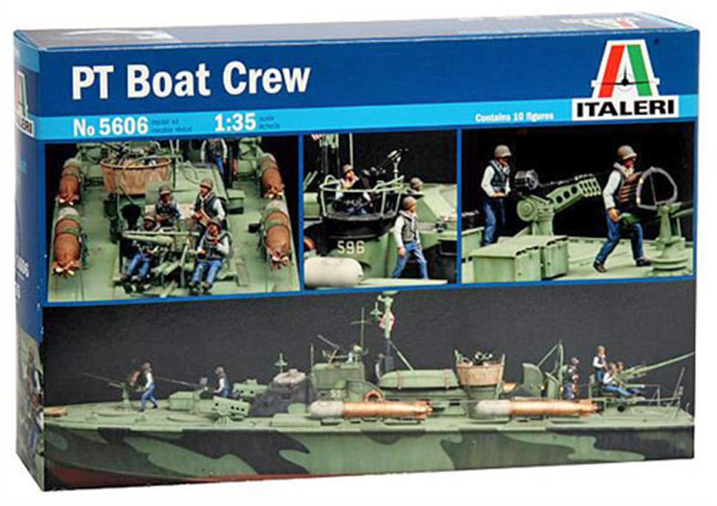 Italeri 5606 USN Elco 80 PT Torpedo Boat Crew Figures 1/35