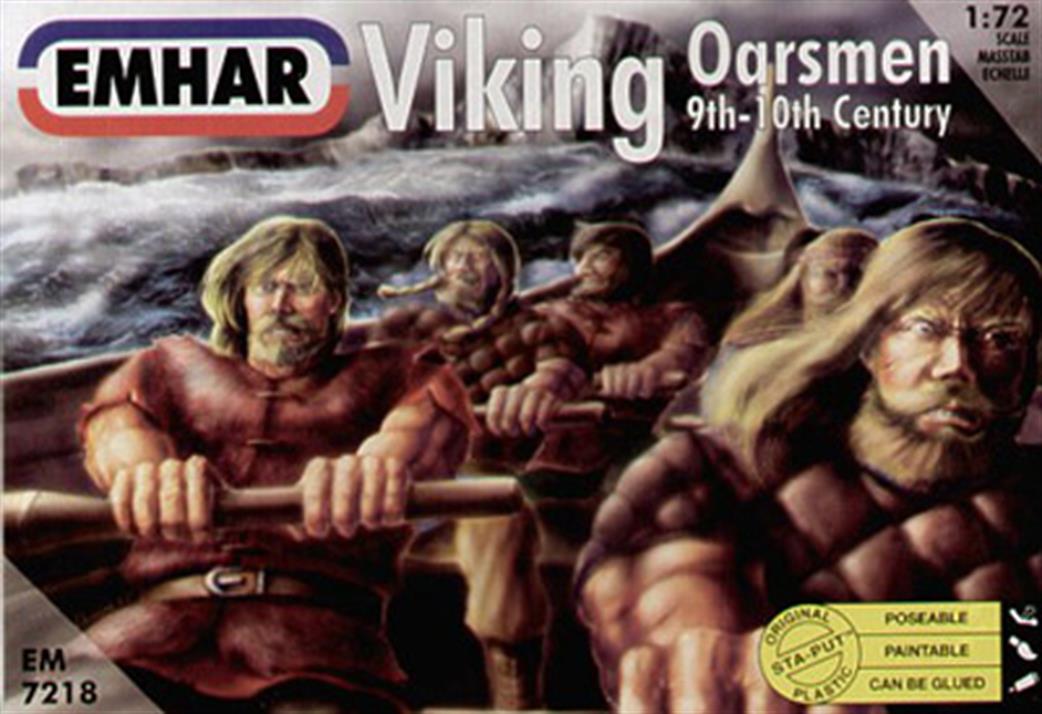 Emhar EM7218 Viking Oarsmen 9th -10th Figure Set 1/72