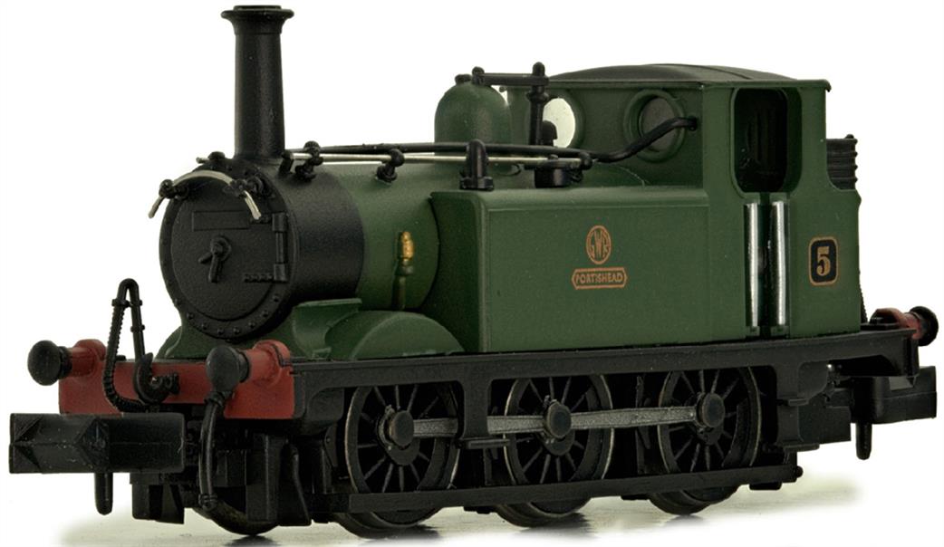 Dapol N 2S-012-007 GWR 6 Portishead ex-LB&SCR Terrier 0-6-0T GWR Green Shirtbutton Logo