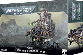 This multi-part plastic boxed set contains 84 components, two small flying stems, one large flying base, one 25mm round base and two Necron transfer sheets, with which to build one Necron Catacomb Command Barge or one Annihilation Barge. This kit is supplied unpainted and requires assembly