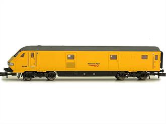 The Mk.3 DVT, Driving Van Trailer, was produced to allow shuttle type train working to be introduced on the West Coast mainline in the 1990s. The coach was equiped with a drivers cab to allow the driver to control a powerful electric locomotive at the rear of the train. This allows a train to be driven in either direction without needing to reposition the locomotive.Network Rail use a DVT control trailer with several of the network measurment trains, avoiding the need for a second locomotive to be used.