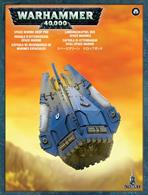 This box set contains one multi-part plastic Space Marine Drop Pod.This large 89-piece kit includes components to arm the Drop Pod with either a storm bolter or a Deathwind launcher, and includes a variety of Chapter symbols for Blood Angels, Dark Angels, Ultramarines, Space Wolves, Black Templars and Imperial and Crimson Fists.