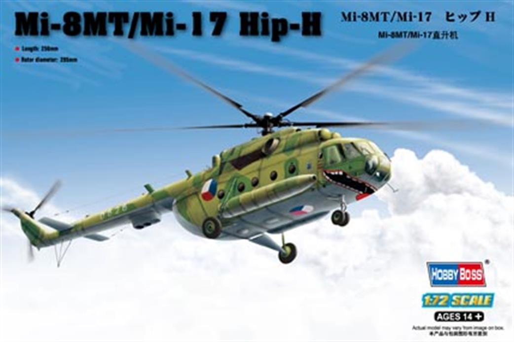 Hobbyboss 1/72 87208 Mi-8MT/Mi-17 Hip-H Russian Modern Helicopter Kit