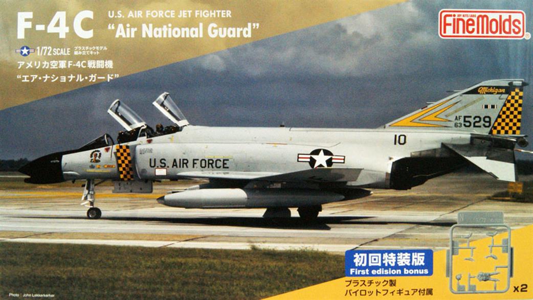 Fine Molds 1/72 FP46S F-4C Phantom USAF Jet Fighter Bomber ANG Plastic Kit