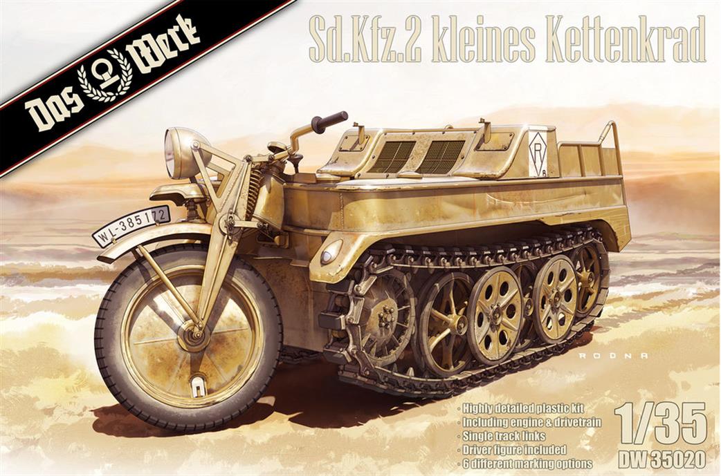 Das Werk 1/35 35020 Sd.Kfz.2 Kleines Kettenkrad German WW2 Utility Vehicle Kit