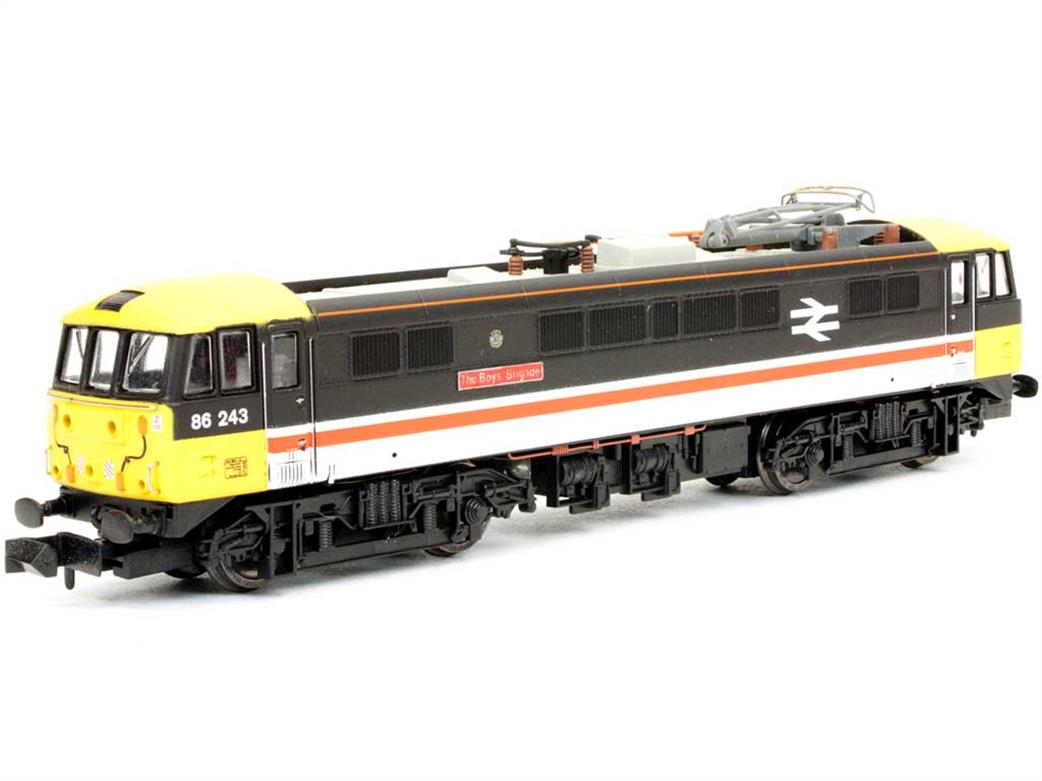 Dapol N 2D-026-006 BR 86253 The Manchester Guardian Class 86 Electric Locomotive InterCity Swallow Livery