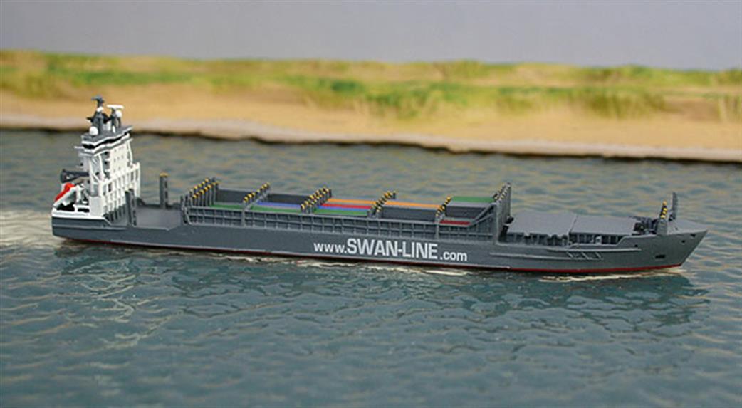 Rhenania RJ80BS Baltic Swan, a contemporary small container ship 1/1250