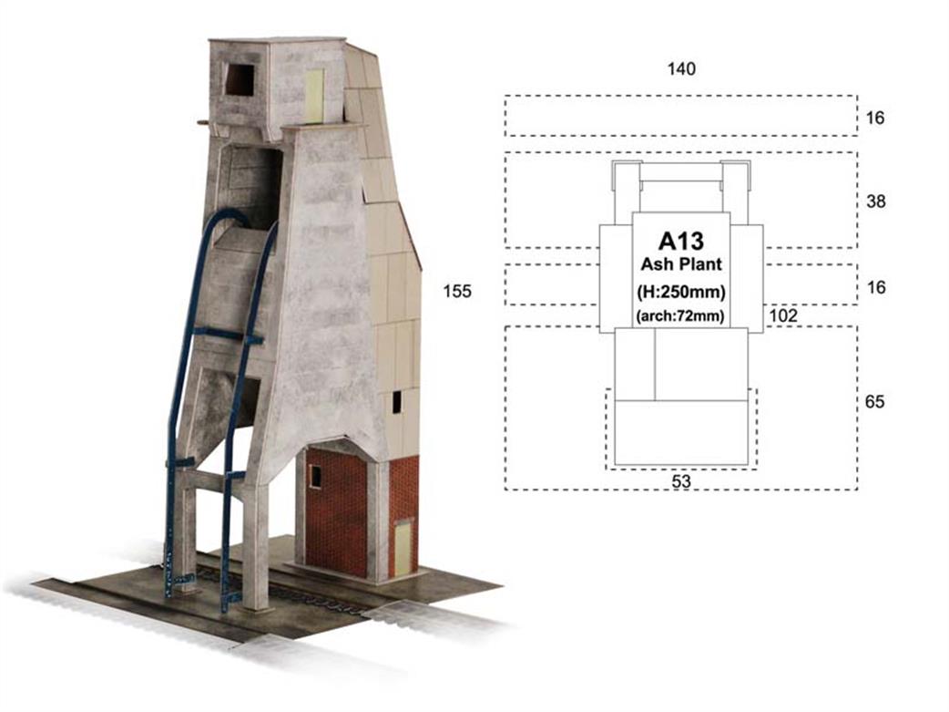 Superquick OO A13 Ash Plant Card Kit To Build