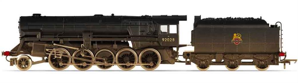 Hornby OO R3756 Railroad BR 92028 Crosti Boiler 9F 2-10-0 Early BR Heavily Weathered